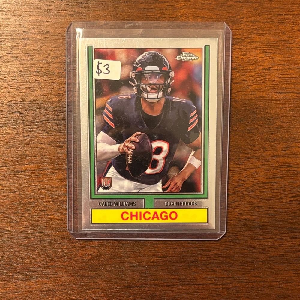 Caleb Williams 2024 Topps Chrome 1974 Throwback Rookie Card #74TF-1